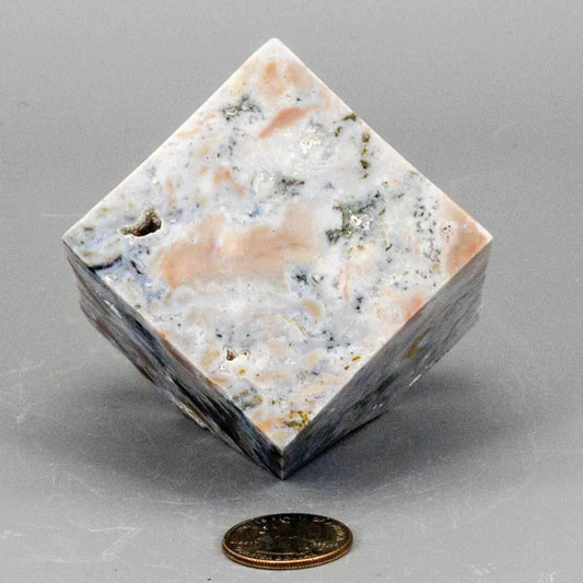 Agate Crystal Cube with Cut Corner Polished Specimen