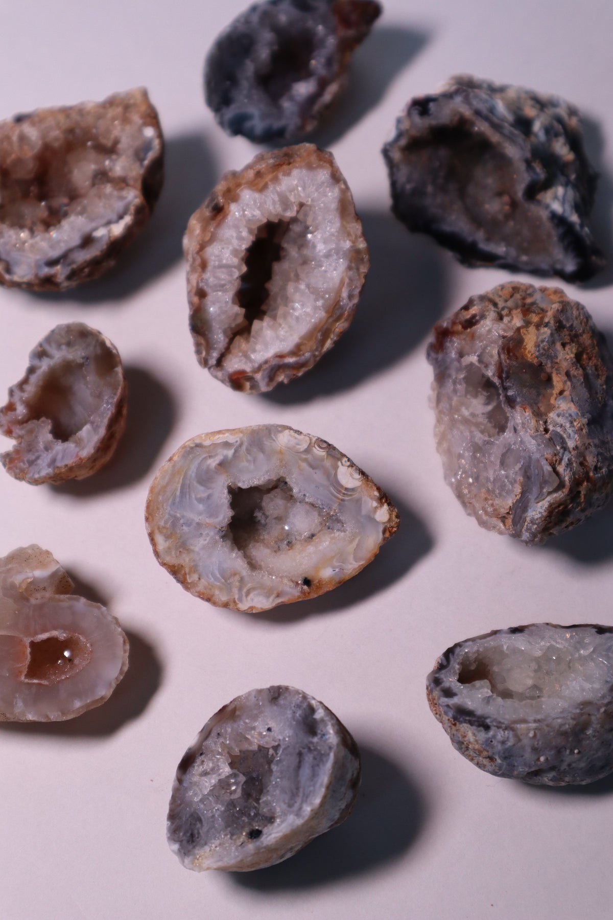 agate geode quartz crystal raw druzy