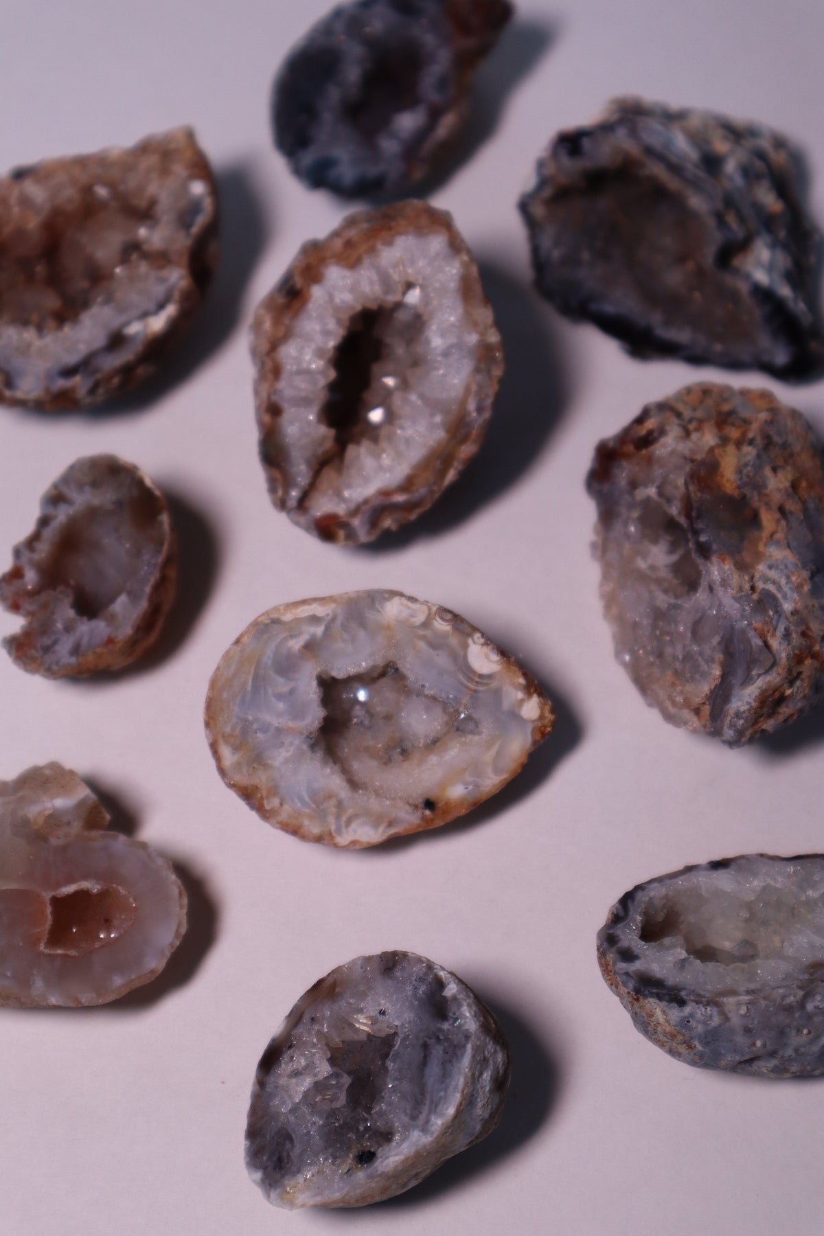 agate geode quartz crystal raw druzy