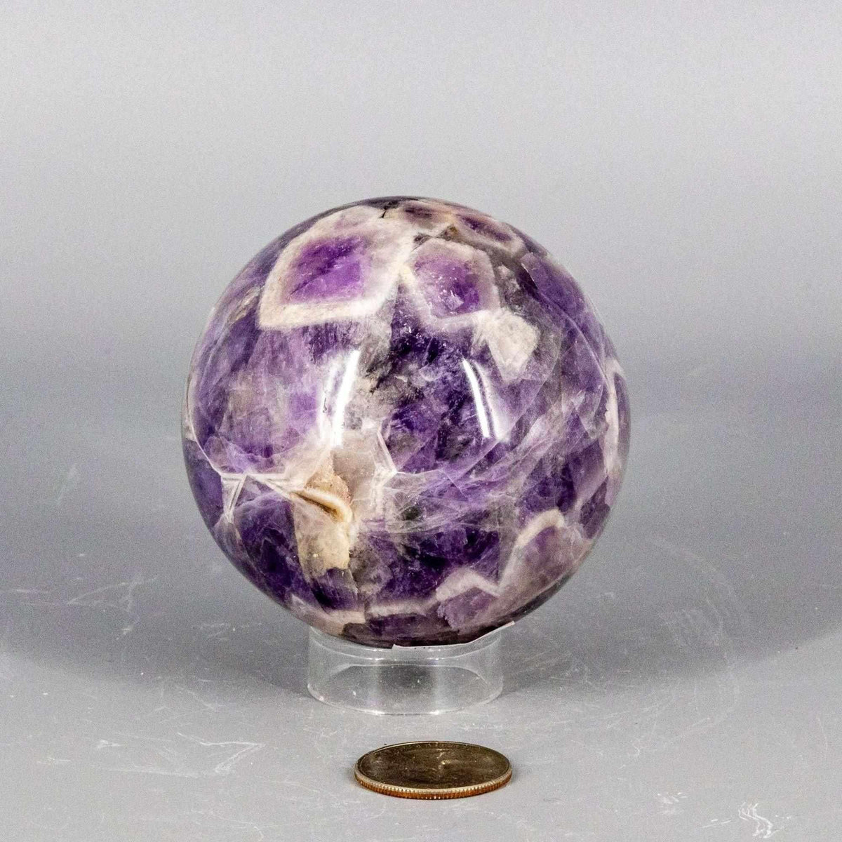 Amethyst Crystal Sphere Polished Purple Natural Stone