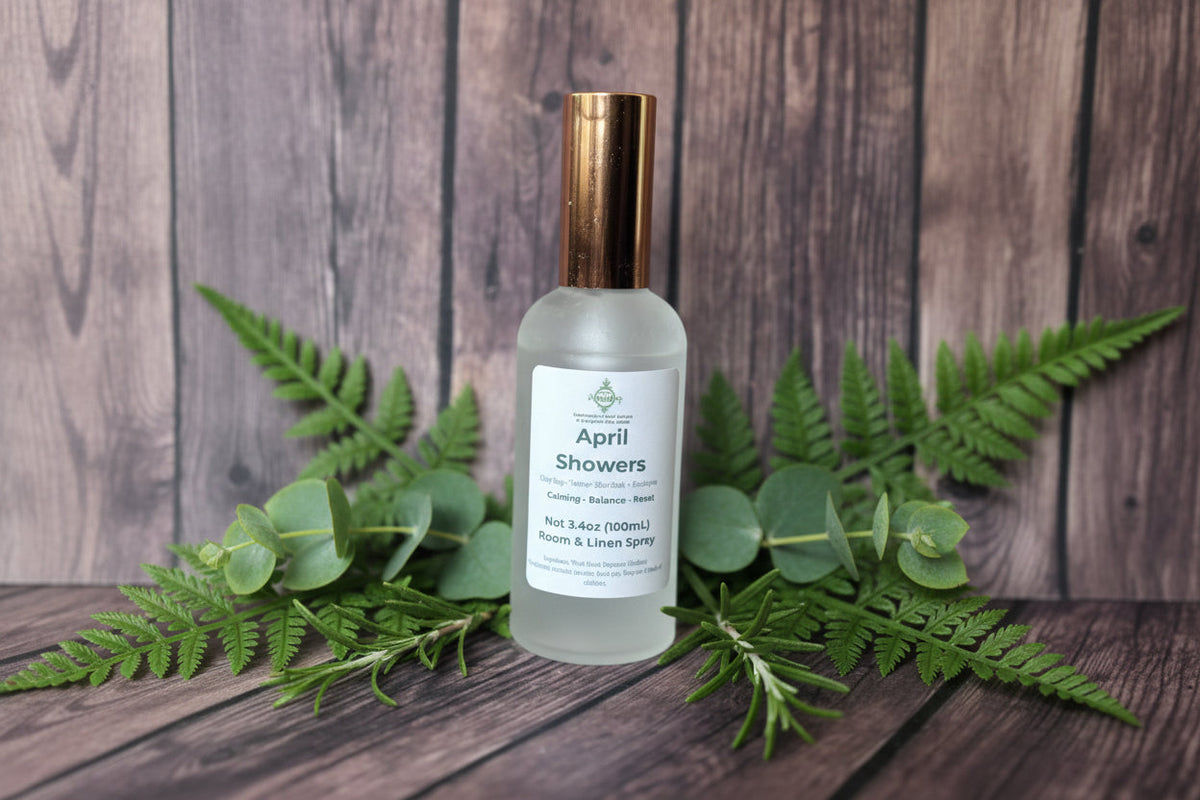 April Showers - Room & Linen Spray - 3.4oz - Eucalyptus, Clary Sage, Vetiver