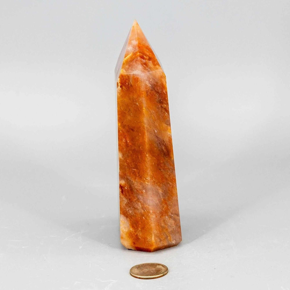 Aragonite Crystal Tower Polished Natural Earthy Stone