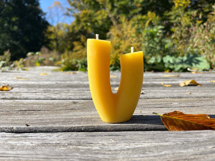 Pure Beeswax Blossom Candle