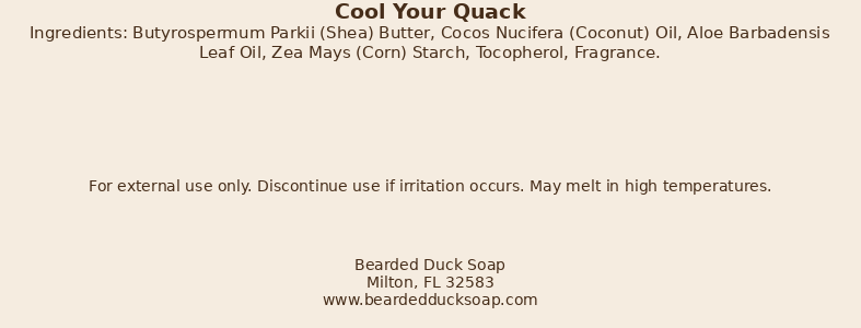 Cool Your Quack Whipped Aloe Body Butter