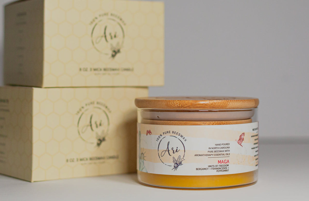 MAGA Beeswax Candle |8 oz