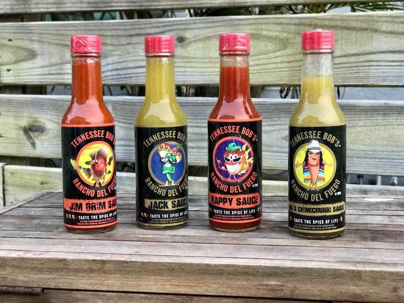 Choose 4 Hot sauces