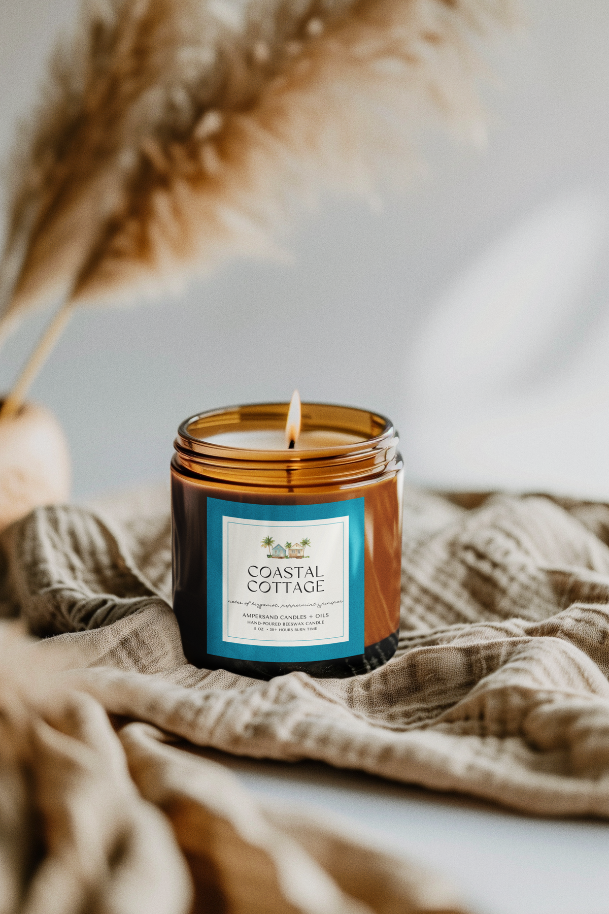 Coastal Cottage Beeswax Candle
