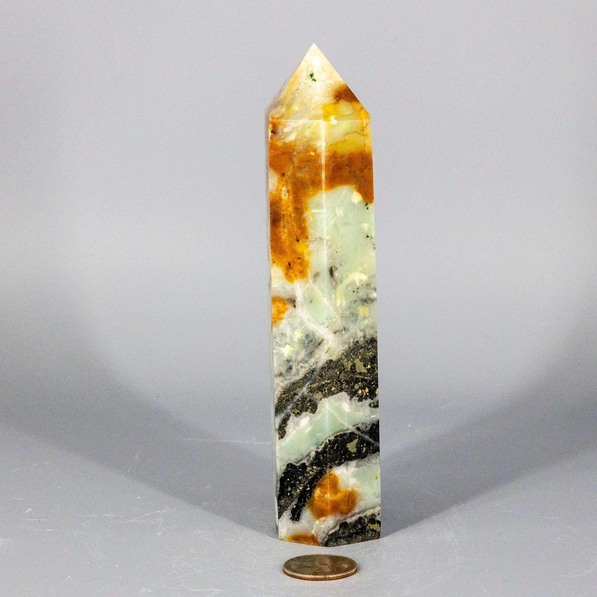 Caribbean Calcite Tower XXL | Polished Crystal Tower