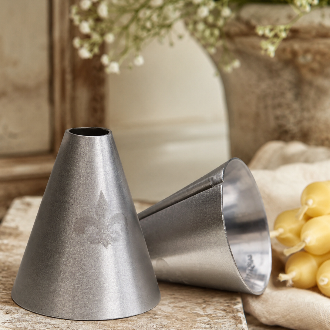 Fleur de Lis Candle Shaver Tool, Taper Base Trimmer