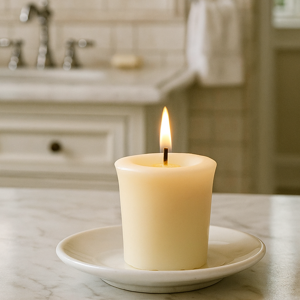 White Beeswax Votive Candles
