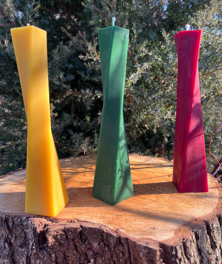 Beeswax Evening Dress Candle