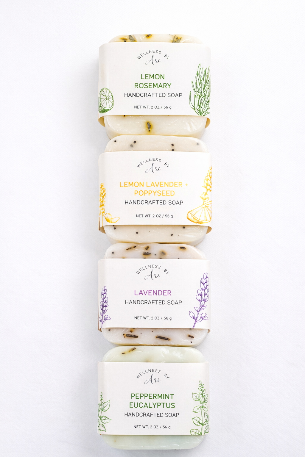 Handcrafted Mini Goat Milk Soaps (2 oz / 56 g)