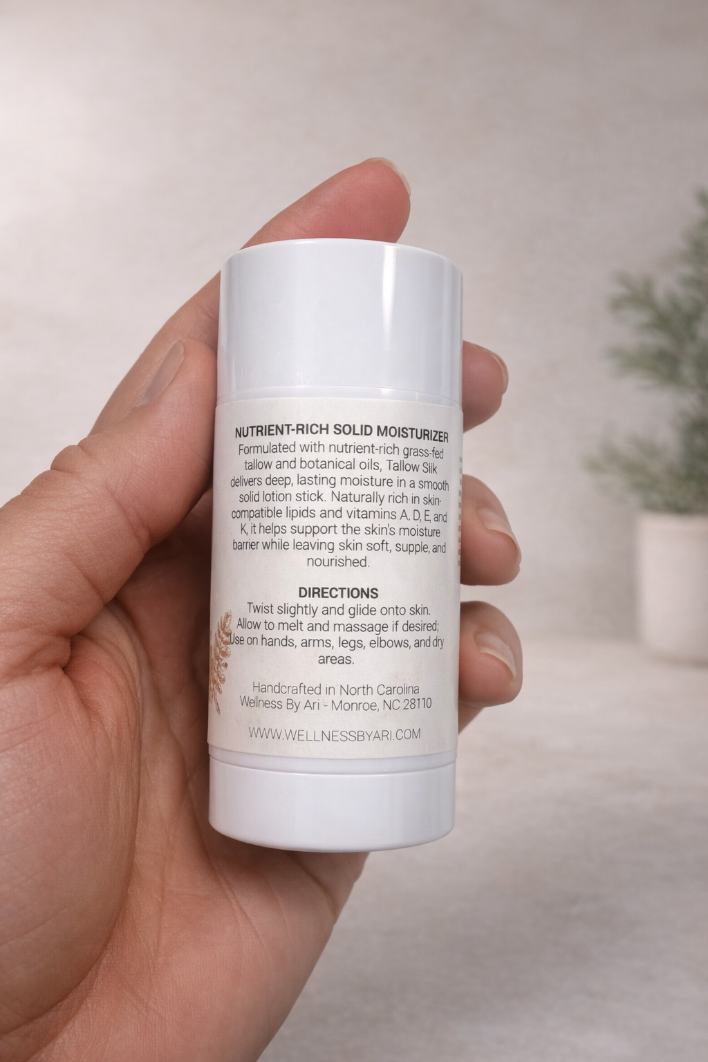 Tallow Silk Skin Repair Stick – Grass-Fed Deep Moisture Balm