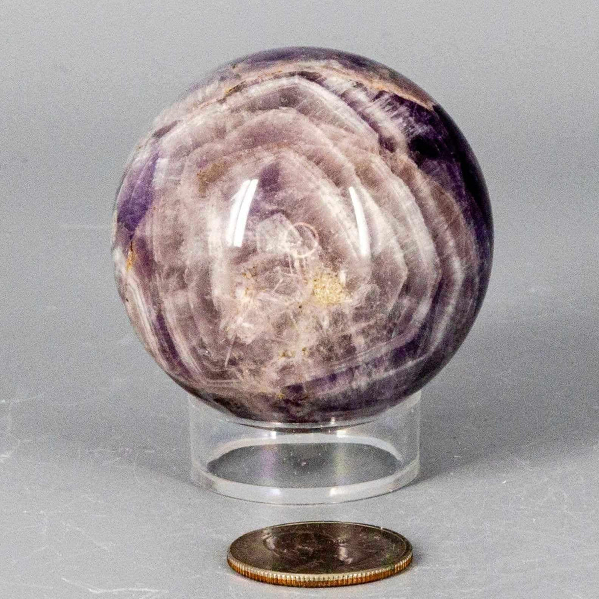 Dream Amethyst Crystal Sphere Polished Natural Specimen