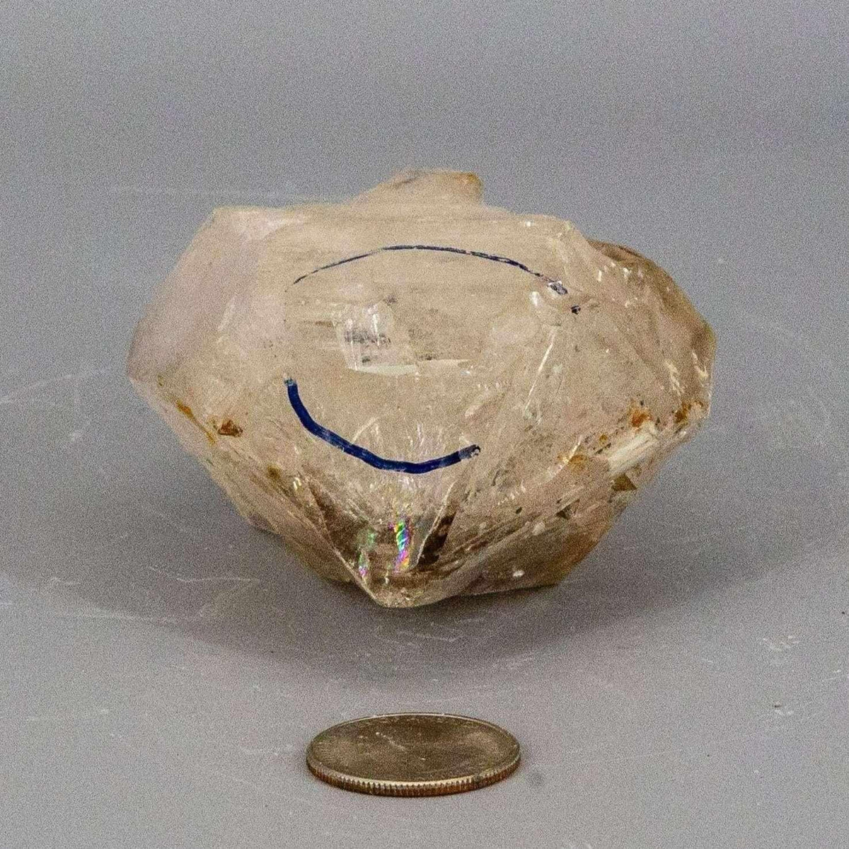 Enhydro Quartz Crystal Skeletal Elestial Point Specimen