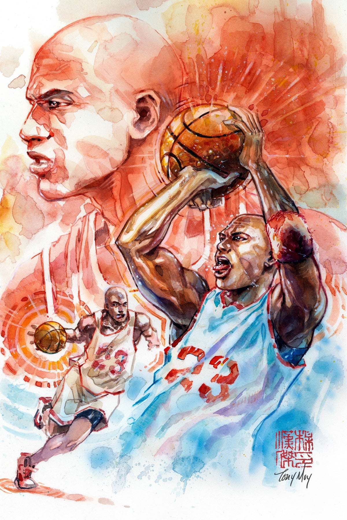 [CHROME] FAME MICHAEL JORDAN UNKNOWN COMICS TONY MOY EXCLUSIVE VIRGIN VAR LIMITED TO 23