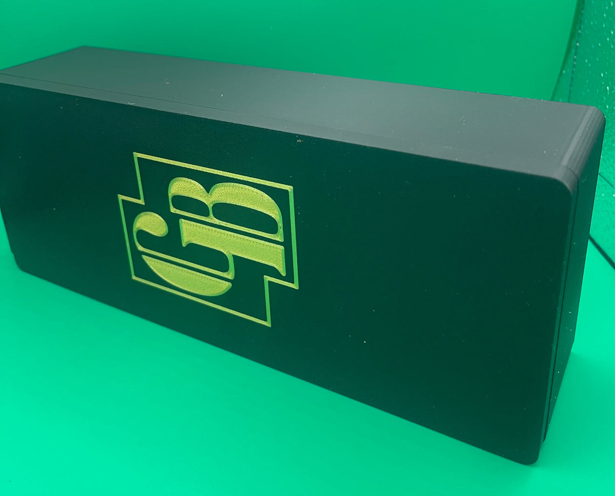 1/4-100 Goldback Storage Box 3D Printed Black