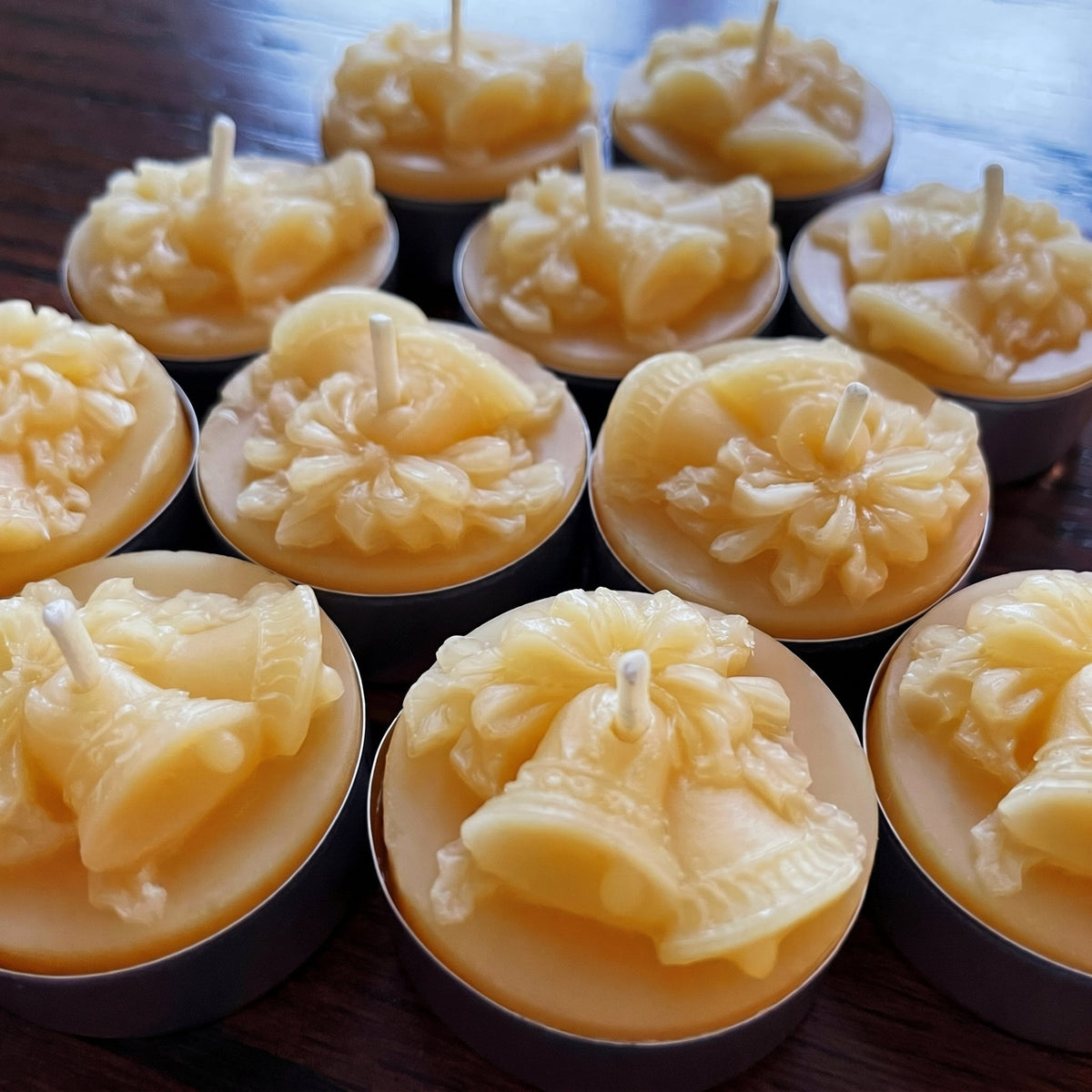 Bell Beeswax Tealight Candles