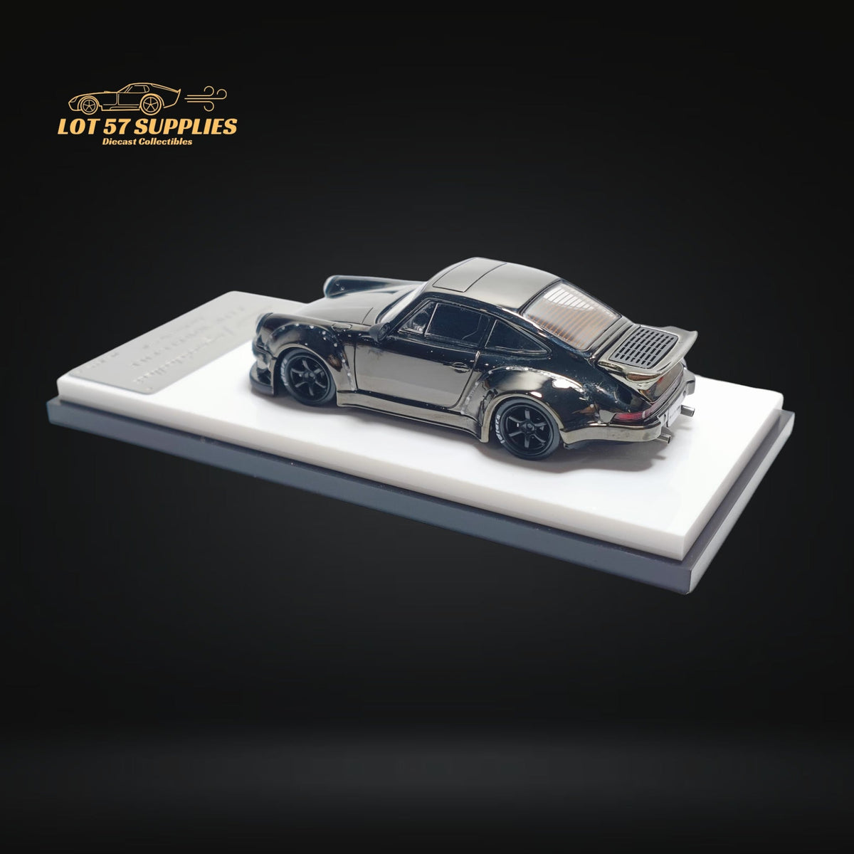 MC Porsche RWB 930 Chrome Gunmetal Gray 1:64
