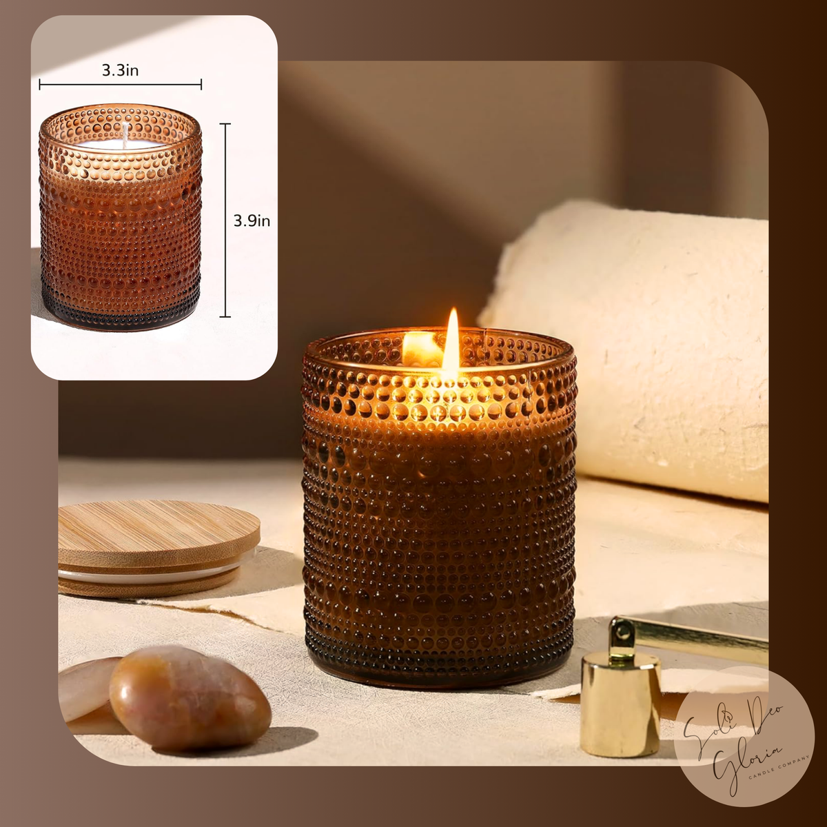 Vanilla Latte | Coffee & Vanilla Beeswax Candle