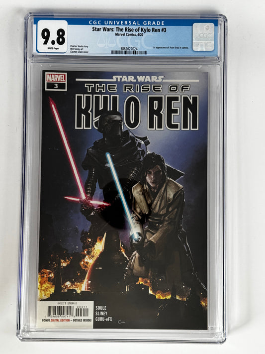 STAR WARS THE RISE OF KYLO REN #3 1ST APPEARANCE OF AVAR KRISS IN CAMEO CLAYTON CRAIN VAR CGC 9.8 BLUE LABEL [IN STOCK]