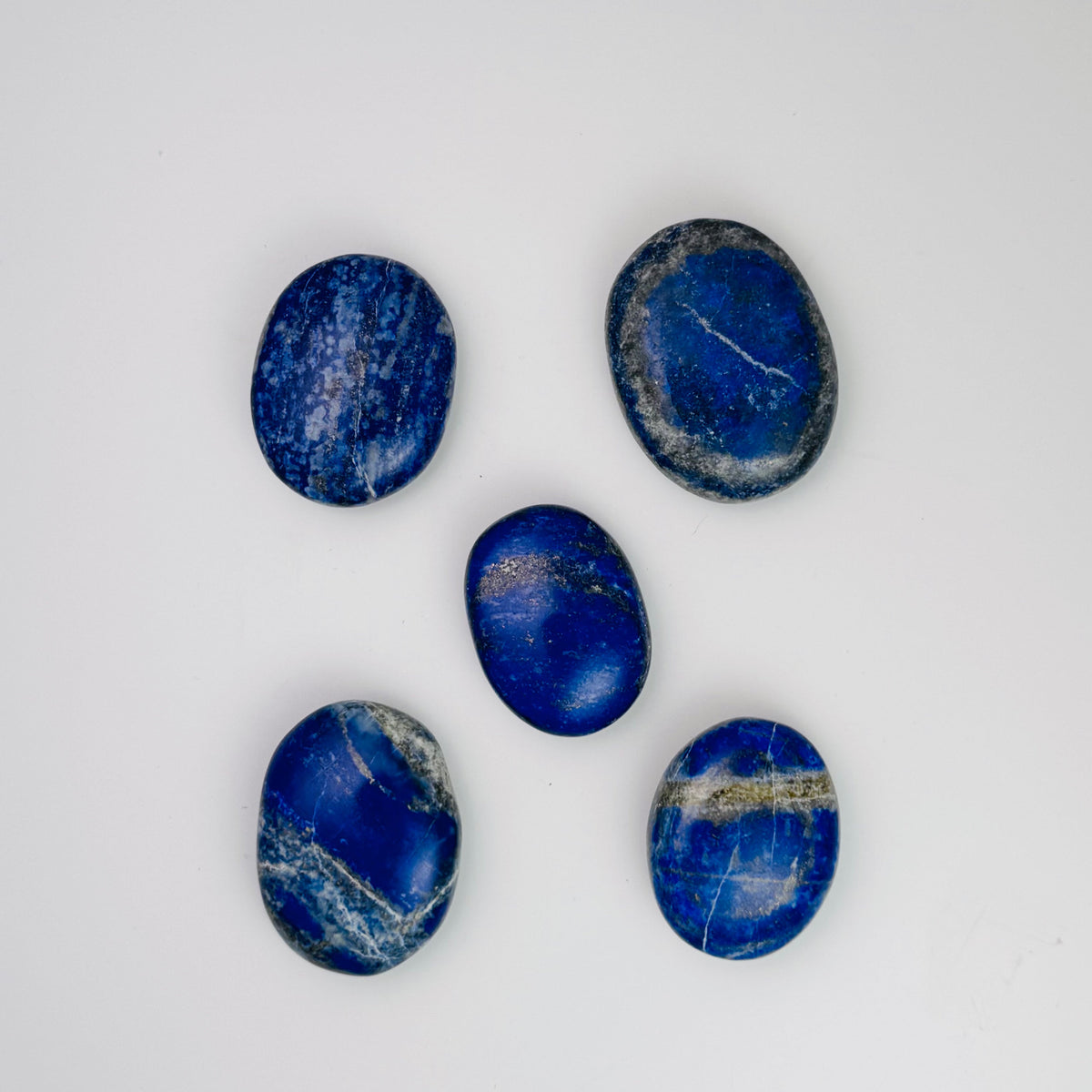 Lapis Lazuli (UV reactive) Palm Stone