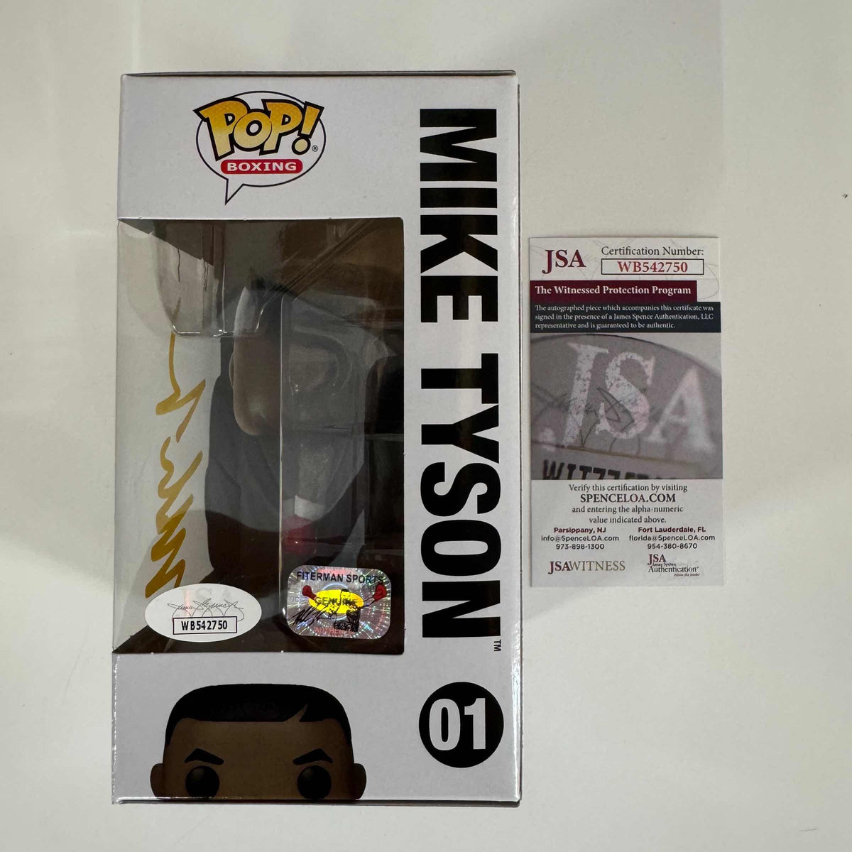 Mike Tyson Signed Funko Pop! Boxing #01 (JSA COA)