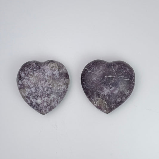 Lepidolite Heart