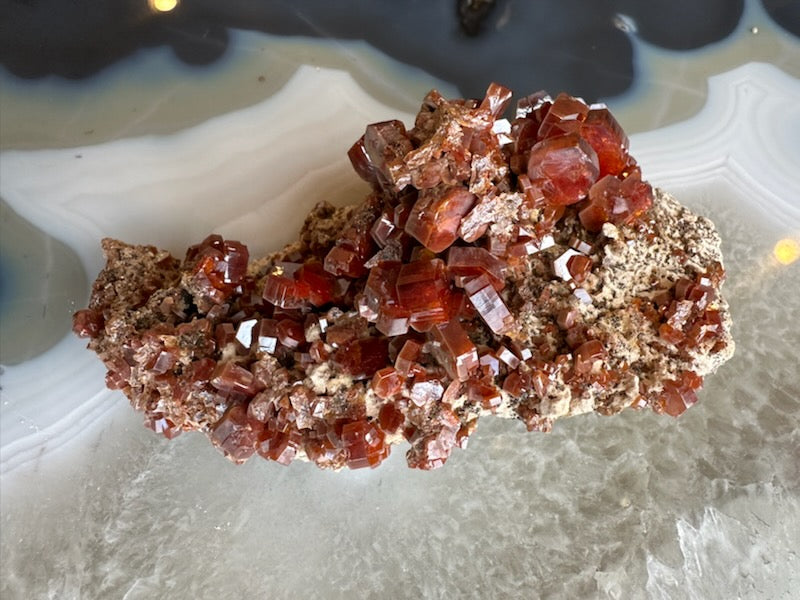 Vanadinite Cluster from Mibladen, Morocco