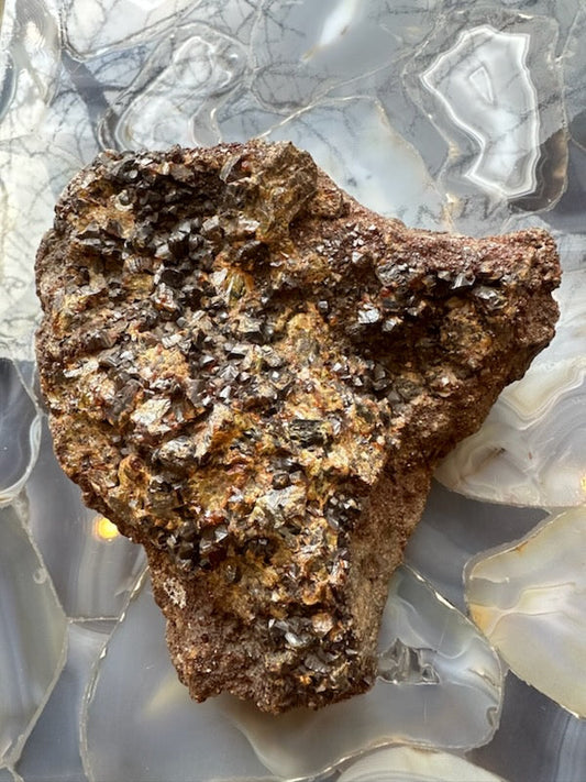 Hessonite Garnet Cluster 2.6KG WA State, USA