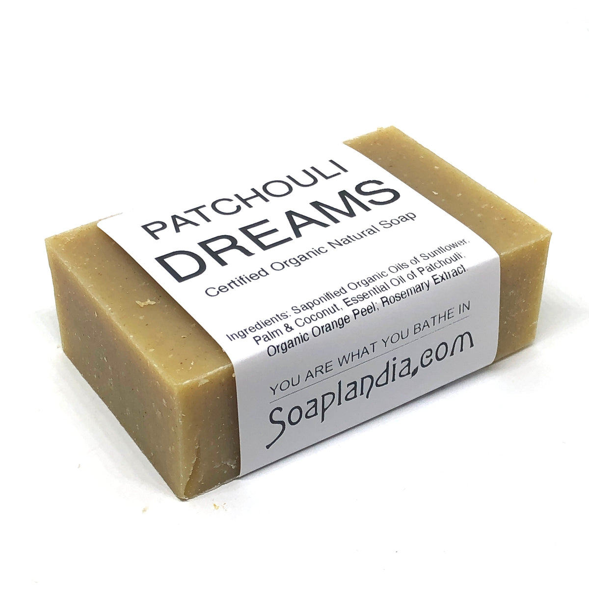 Patchouli Dreams Bar Soap, Certified Organic