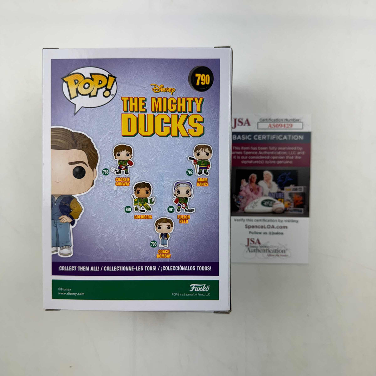 Emilio Estevez Signed Coach Bombay Funko Pop! #790 – The Mighty Ducks (JSA COA)