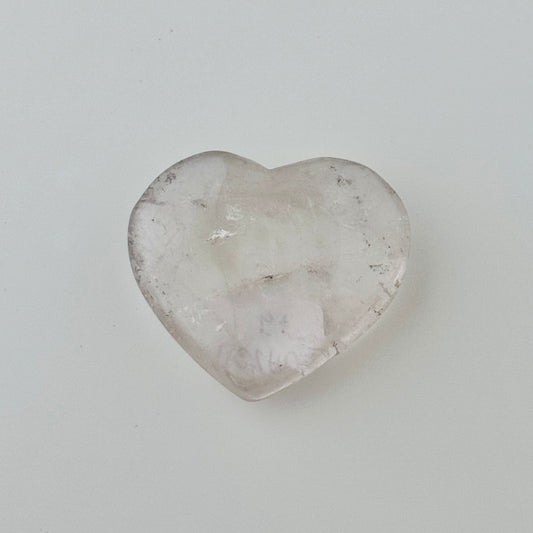 Clear Quartz Palm Stones/Hearts