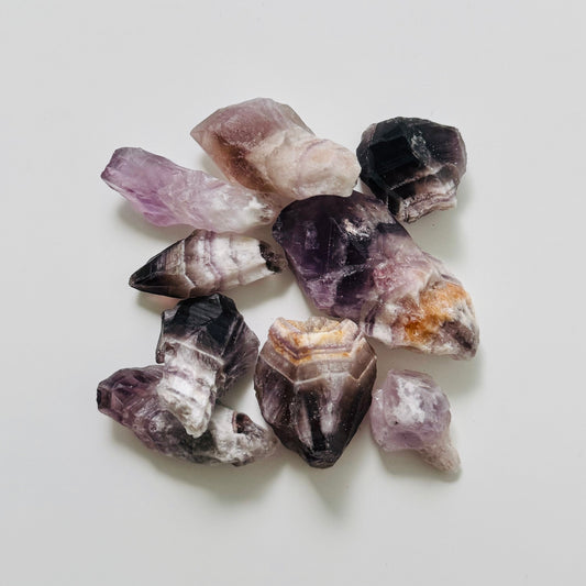 Chevron/Dream Amethyst Root Crystals
