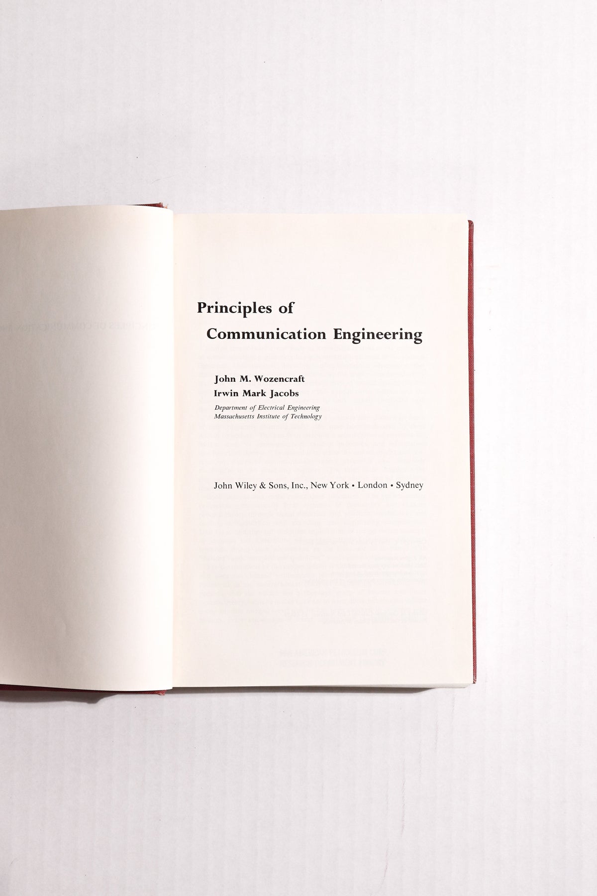 Principles of Communication Engineering