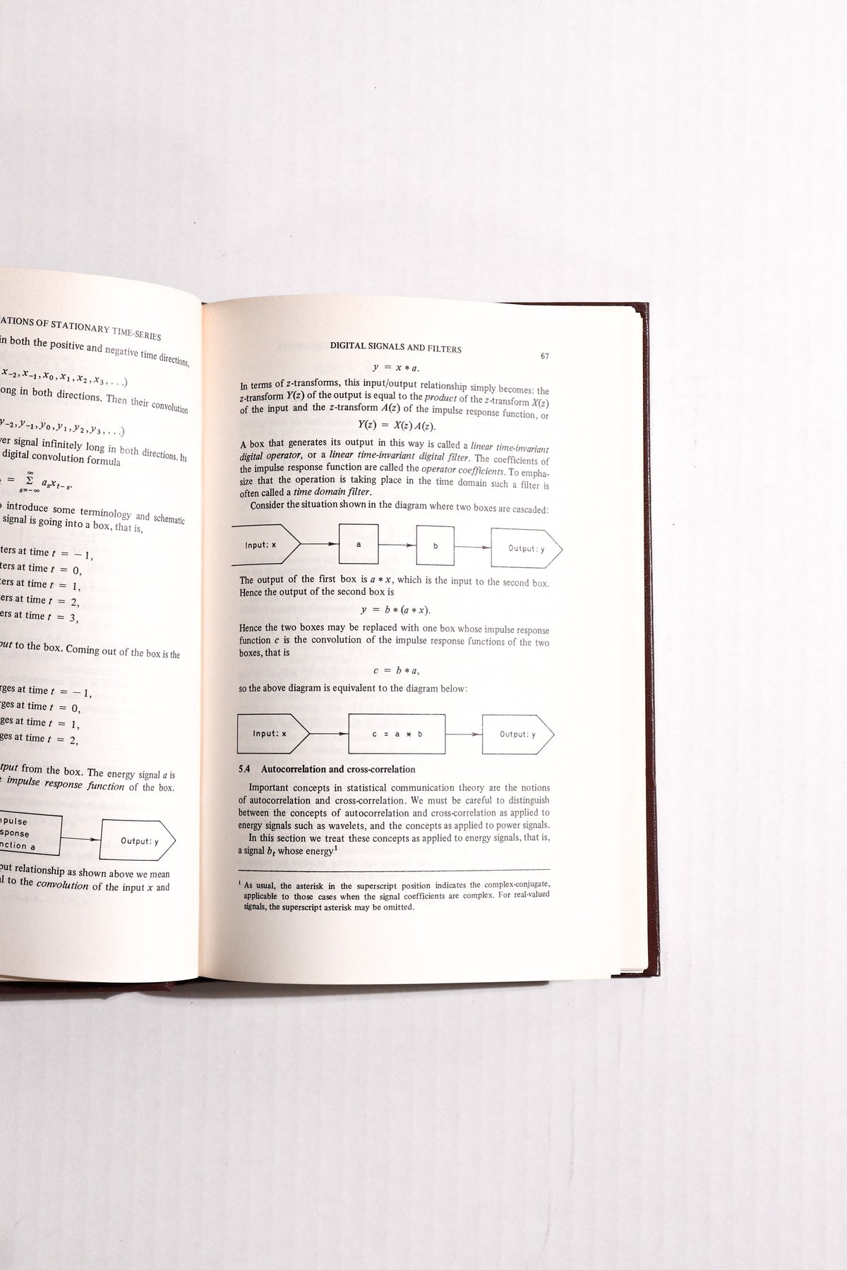 Physical Applications of Stationary Time-Series