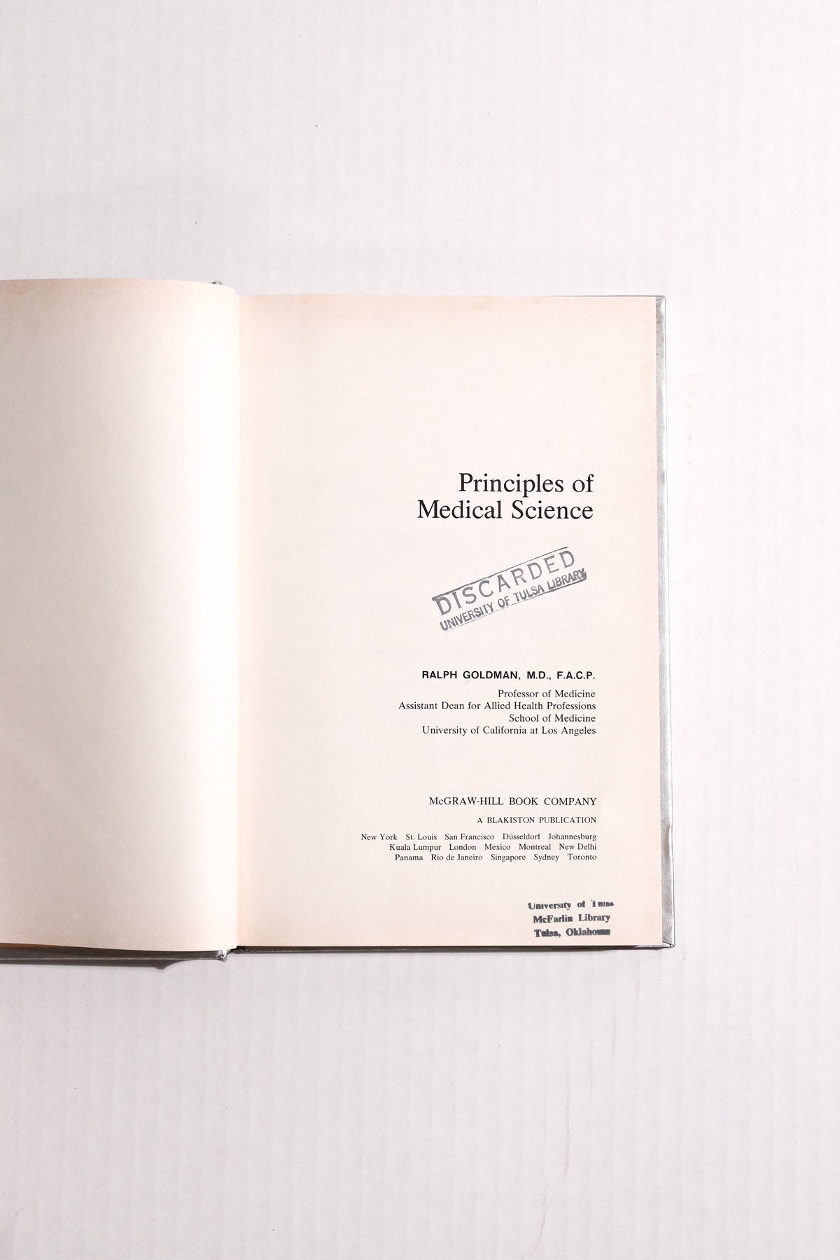 Principles of Medical Science