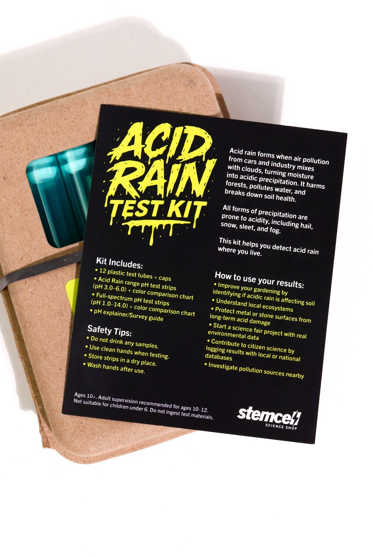Acid Rain Science Kit — Test Real Rainwater at Home