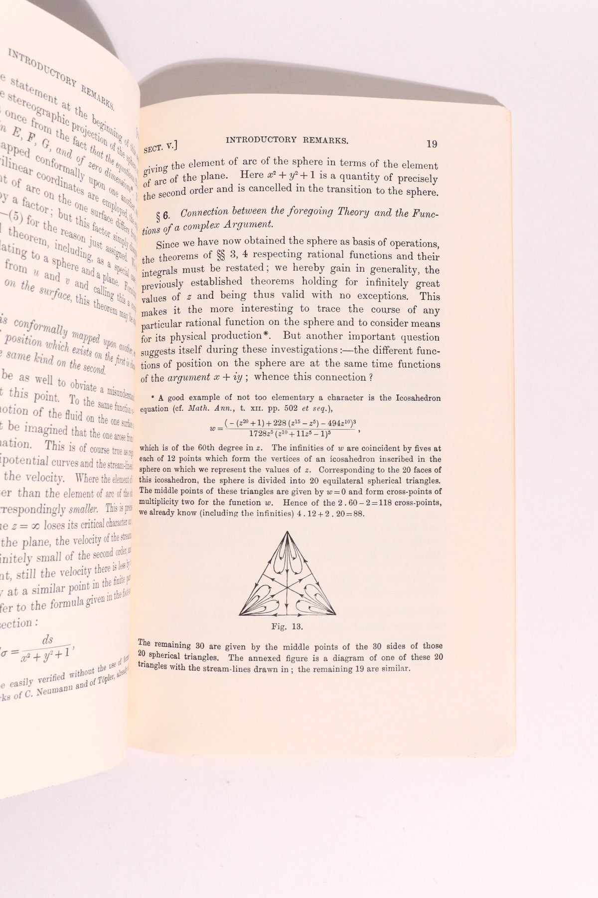On Riemann's Theory of Algebraic Functions and Their Integrals — Felix Klein