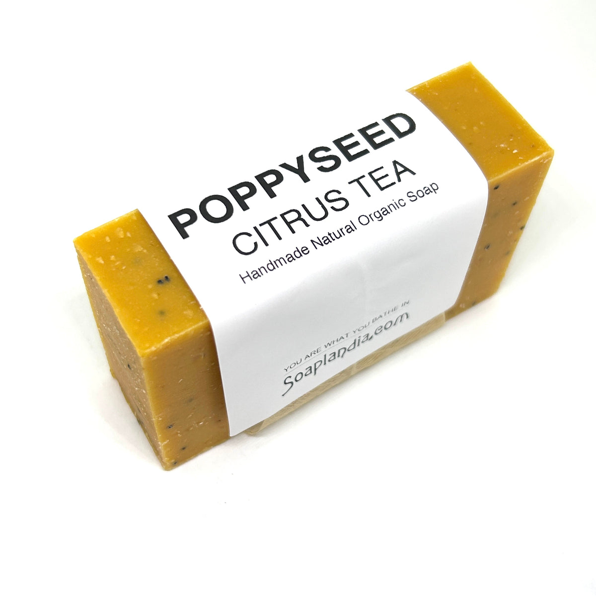 Citrus Poppyseed Bar Soap, Certified Organic