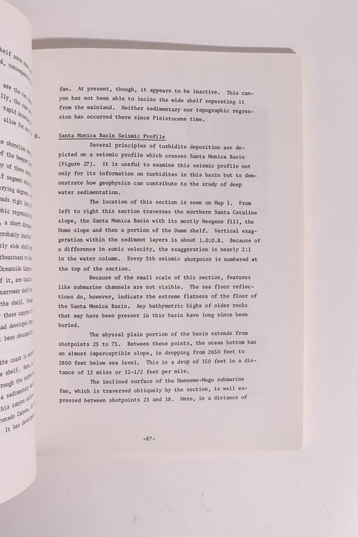Deep-Water Oil Sand Reservoirs — Vintage Scripps Marine Geology Course, 1982