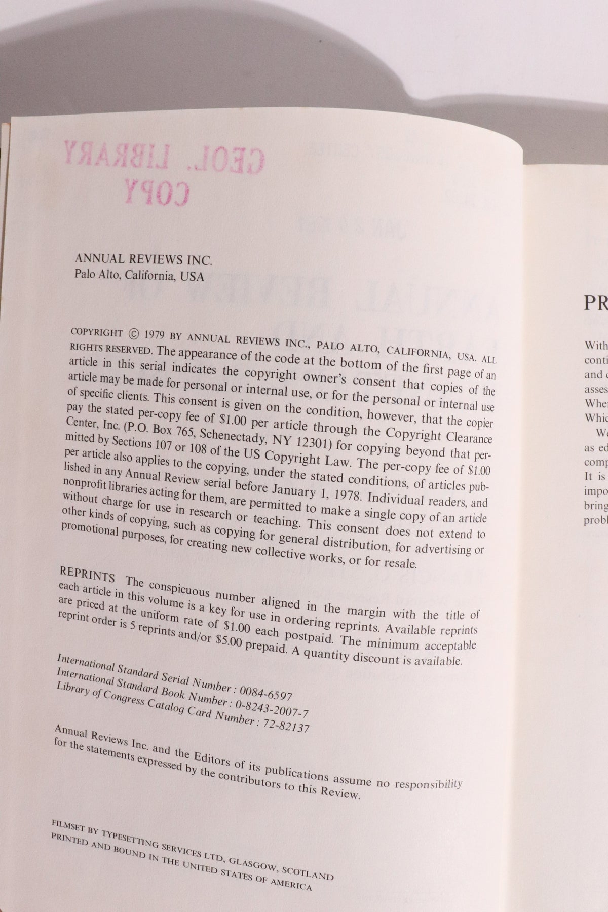 Annual Review of Earth and Planetary Sciences, Volume 7 (1979) — Dinosaur Extinction, Climate, Jupiter & Planetary Geology