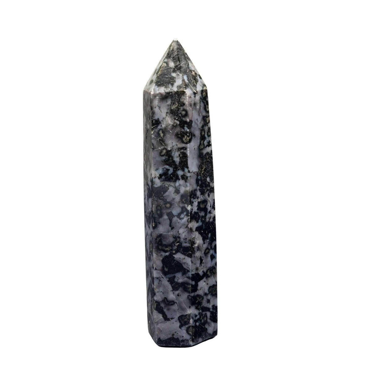 Indigo Gabbro Crystal Tower Mystic Merlinite Stone