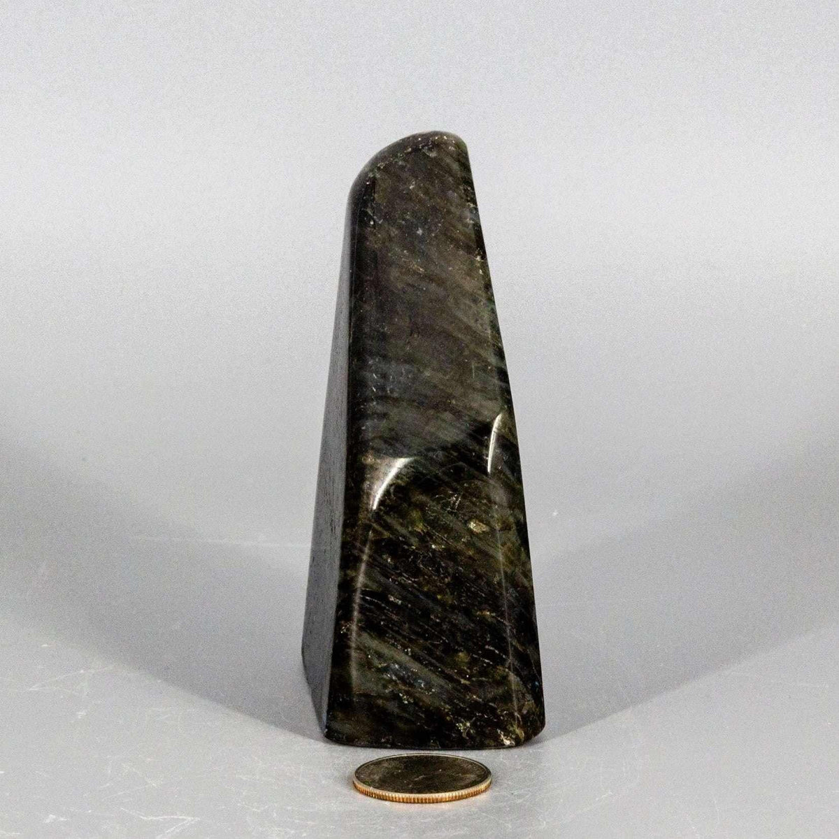 Labradorite Crystal Freeform Polished Blue Flash Madagascar