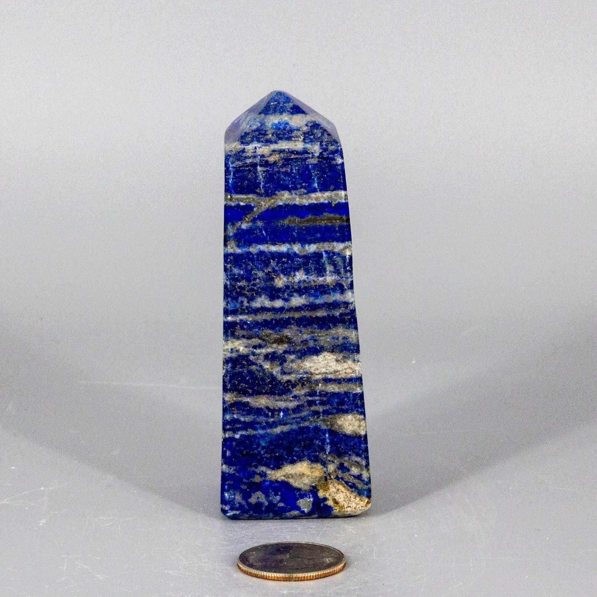 Lapis Lazuli Crystal Obelisk Tower Deep Blue
