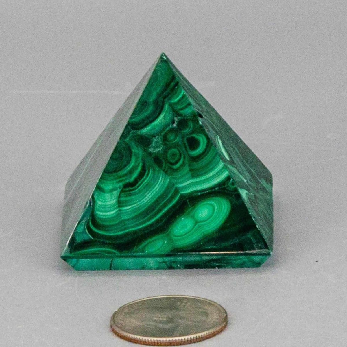 Malachite Crystal Pyramid Heart Chakra Transformation