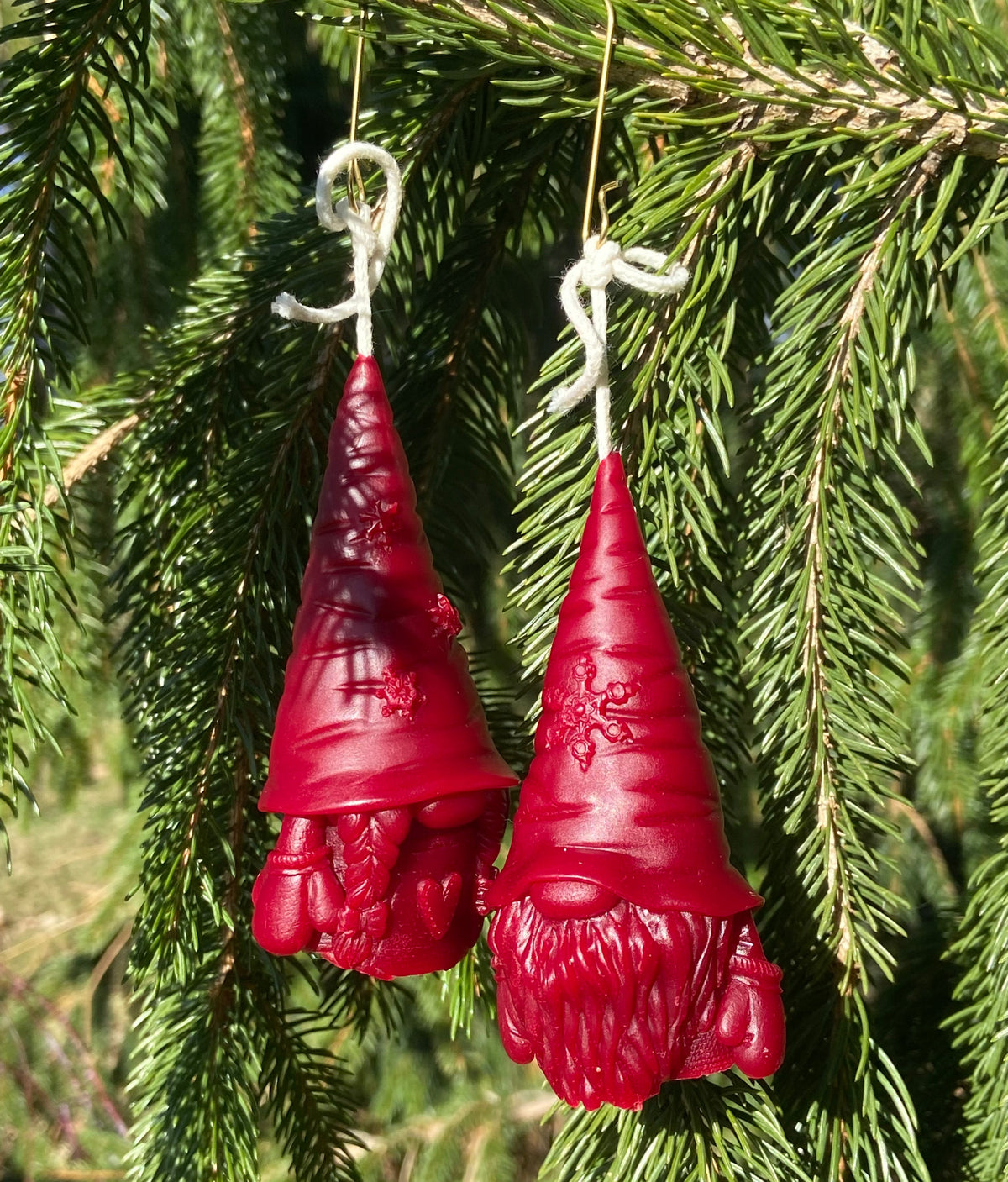 Gnome Couple Candle