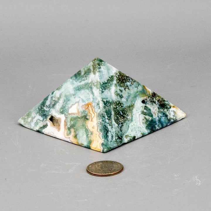 Ocean Jasper Crystal Pyramid Polished 360g