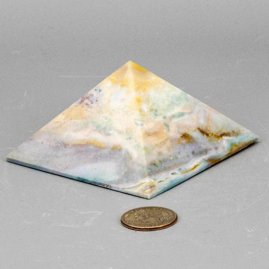Pastel Calcite Crystal Pyramid Polished Natural Stone