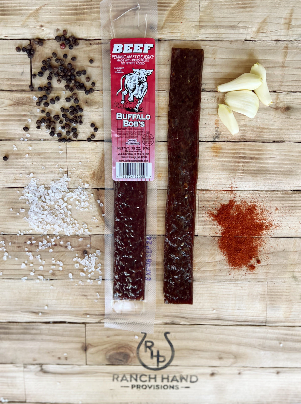 Pemmican Beef Jerky with Real Dried Fruit — Apples, Apricots, Raisins